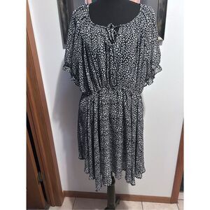 Black and White Mini Dress